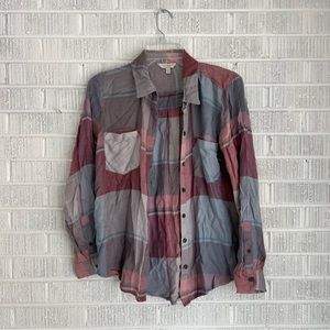 Lucky Brand | Red and Blue Plaid Flannel